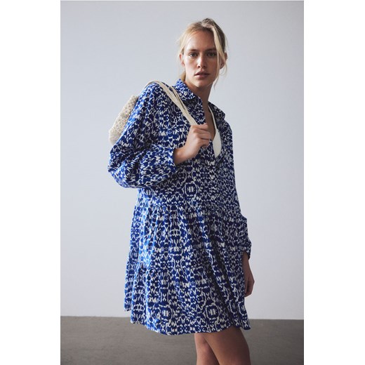 H & M - Szmizjerka z falbanami - Niebieski ze sklepu H&M w kategorii Sukienki - zdjęcie 171983322