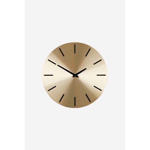 H & M - Aluminiowy Zegar Ścienny - Złoty ze sklepu H&M w kategorii Zegary - zdjęcie 171983354