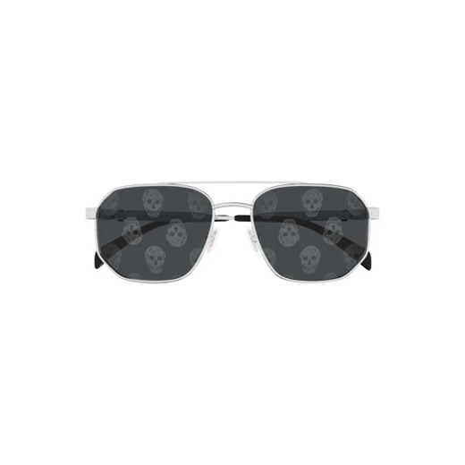 Alexander McQueen Okulary przeciwsłoneczne AM0458S-004 58 METAL OS Gomez Fashion Store