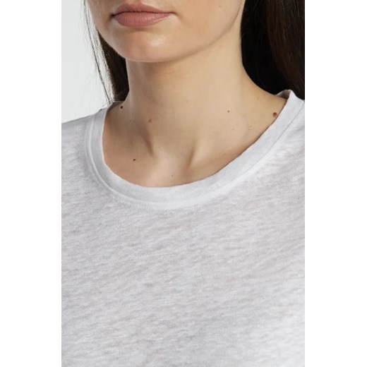 Calvin Klein Lniany t-shirt | Relaxed fit Calvin Klein XS Gomez Fashion Store