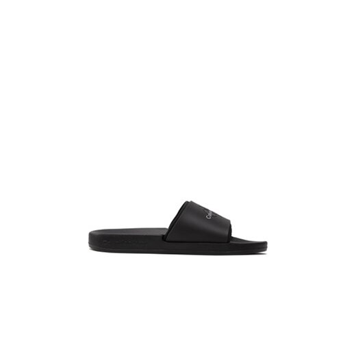 Calvin Klein Jeans Klapki Slide Monogram Tpu YM0YM00361 Czarny ze sklepu MODIVO w kategorii Klapki męskie - zdjęcie 171986101
