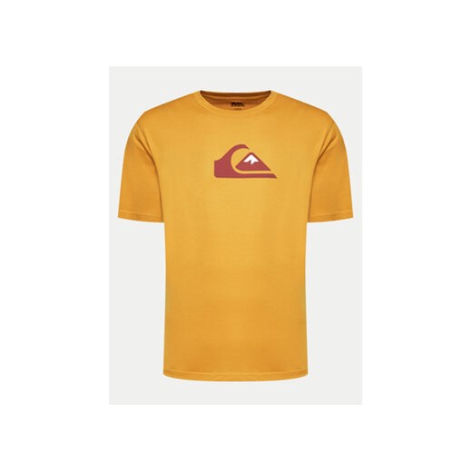 Quiksilver T-Shirt Comp Logo EQYZT07658 Żółty Regular Fit ze sklepu MODIVO w kategorii T-shirty męskie - zdjęcie 171986152