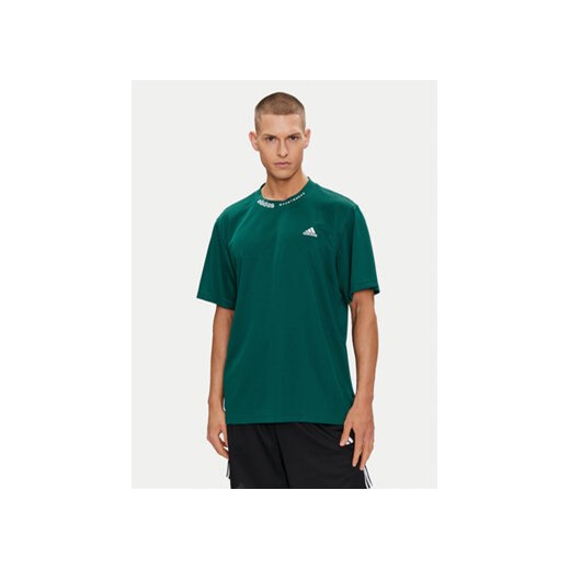 adidas T-Shirt IJ6462 Zielony Loose Fit ze sklepu MODIVO w kategorii T-shirty męskie - zdjęcie 171986171