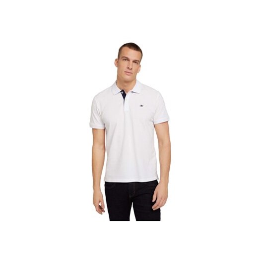 Tom Tailor Polo 1027713 Biały Regular Fit ze sklepu MODIVO w kategorii T-shirty męskie - zdjęcie 171987101