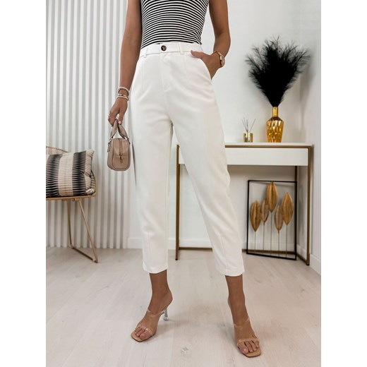spodnie szuszu białe m/38 ze sklepu UBRA w kategorii Spodnie damskie - zdjęcie 171988884