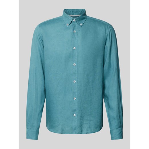 Koszula casualowa z lnu ze sklepu Peek&Cloppenburg  w kategorii Koszule męskie - zdjęcie 171989671