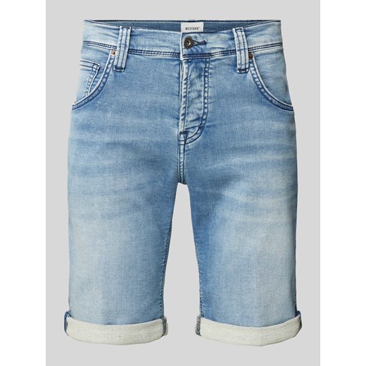 Szorty jeansowe z prostą nogawką i 5 kieszeniami model ‘Chicago’ ze sklepu Peek&Cloppenburg  w kategorii Spodenki męskie - zdjęcie 171989874