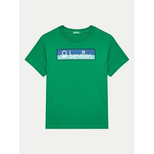 United Colors Of Benetton T-Shirt 3I1XC10IL Zielony Regular Fit United Colors Of Benetton 168 MODIVO
