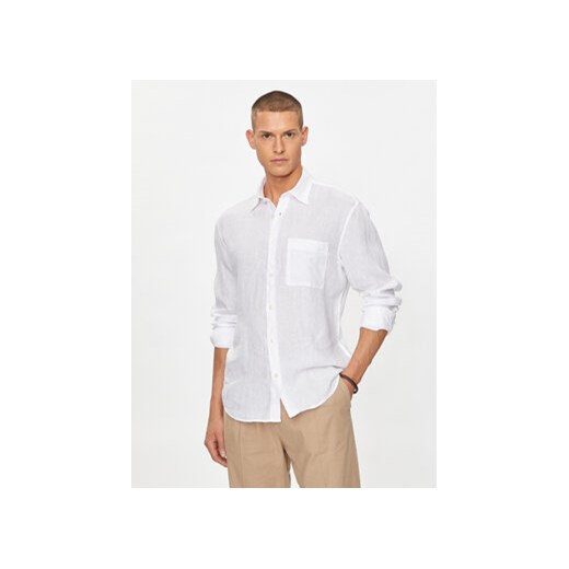 Marc O'Polo Koszula M23 7428 42318 Biały Regular Fit ze sklepu MODIVO w kategorii Koszule męskie - zdjęcie 171990980
