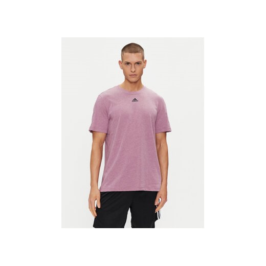 adidas T-Shirt Mélange IJ8959 Fioletowy Regular Fit ze sklepu MODIVO w kategorii T-shirty męskie - zdjęcie 171991011