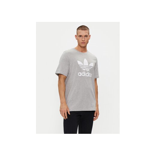 adidas T-Shirt Adicolor Classics Trefoil T-Shirt IA4817 Szary Regular Fit ze sklepu MODIVO w kategorii T-shirty męskie - zdjęcie 171991041