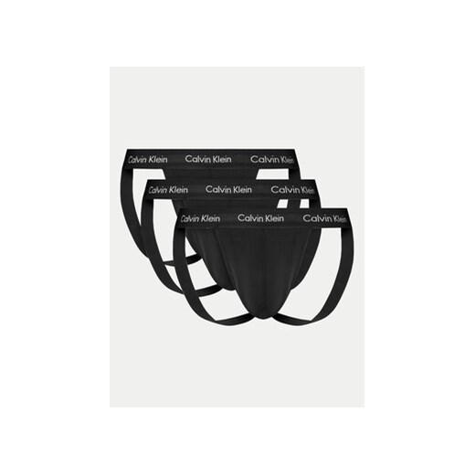 Calvin Klein Underwear Komplet 3 par slipów Jock Strap 000NB2623A Czarny ze sklepu MODIVO w kategorii Majtki męskie - zdjęcie 171991082