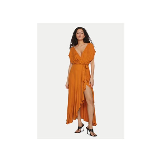 Vila Sukienka codzienna Henrisse 14096205 Pomarańczowy Regular Fit ze sklepu MODIVO w kategorii Sukienki - zdjęcie 171991120