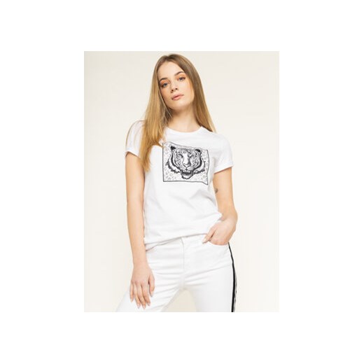 Silvian Heach T-Shirt Matam PGP20676TS Biały Regular Fit ze sklepu MODIVO w kategorii Bluzki damskie - zdjęcie 171991231