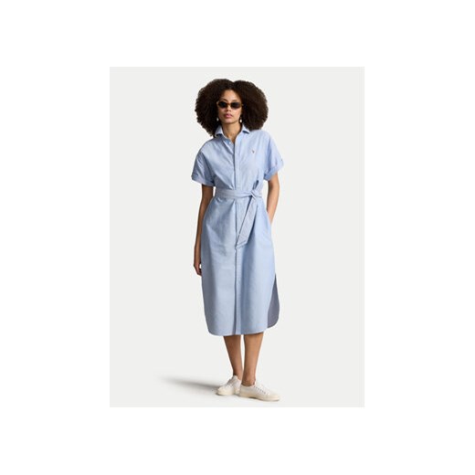 Polo Ralph Lauren Sukienka koszulowa 211935153002 Niebieski Regular Fit ze sklepu MODIVO w kategorii Sukienki - zdjęcie 171991300