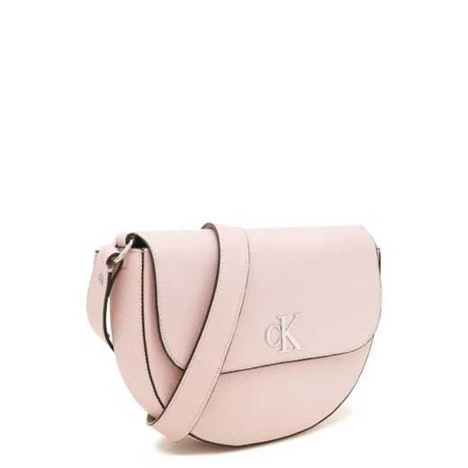 Calvin Klein listonoszka matowa na ramię różowa
