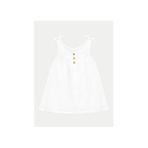 United Colors Of Benetton Sukienka letnia 4BE7GV01C Biały Regular Fit ze sklepu MODIVO w kategorii Sukienki dziewczęce - zdjęcie 171992454