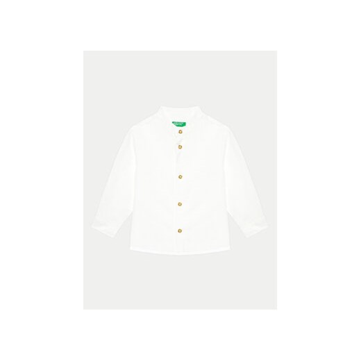 United Colors Of Benetton Koszula 5OK4GQ01L Biały Regular Fit ze sklepu MODIVO w kategorii Koszule chłopięce - zdjęcie 171992623