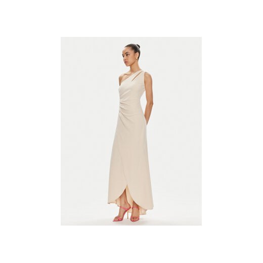 Rinascimento Sukienka wieczorowa CFC0118275003 Beżowy Regular Fit ze sklepu MODIVO w kategorii Sukienki - zdjęcie 171993594