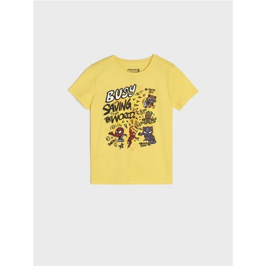 Sinsay - Koszulka Marvel - żółty ze sklepu Sinsay w kategorii T-shirty chłopięce - zdjęcie 171995293
