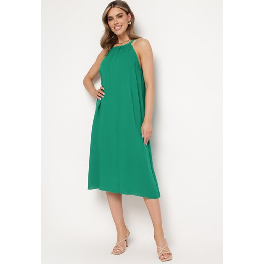 Zielona Sukienka Efily ze sklepu Born2be Odzież w kategorii Sukienki - zdjęcie 171996043