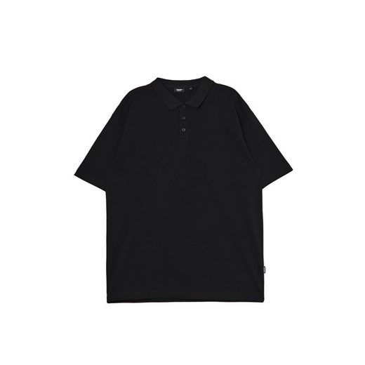 Cropp - T-shirt polo w kolorze czarnym - czarny ze sklepu Cropp w kategorii T-shirty męskie - zdjęcie 171997410