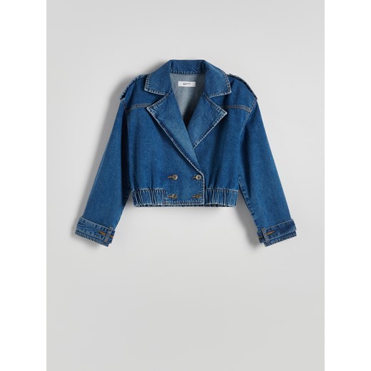 Reserved - Jeansowa kurtka - niebieski ze sklepu Reserved w kategorii Kurtki damskie - zdjęcie 172001482