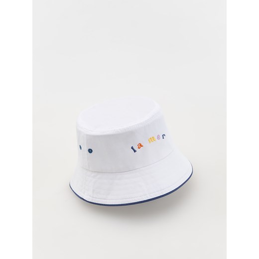Reserved - Bawełniany bucket hat - biały ze sklepu Reserved w kategorii Czapki dziecięce - zdjęcie 172001530