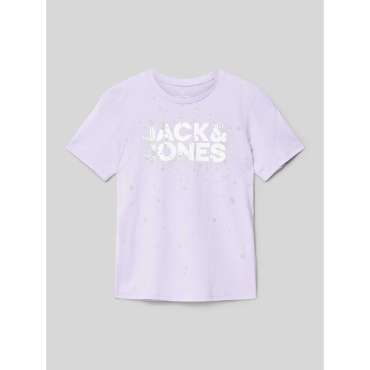 T-shirt z nadrukiem z logo ze sklepu Peek&Cloppenburg  w kategorii T-shirty chłopięce - zdjęcie 172002463