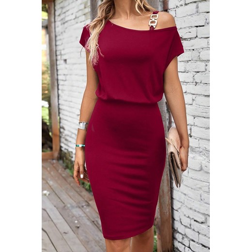 Sukienka DEVOLZA RED ze sklepu Ivet Shop w kategorii Sukienki - zdjęcie 172002651