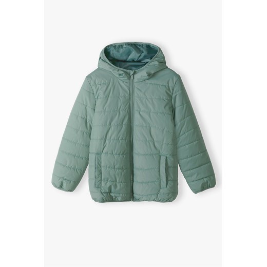 Zielona pikowana kurtka na wiosnę - Lincoln&Sharks ze sklepu 5.10.15 w kategorii Kurtki dziewczęce - zdjęcie 172002794
