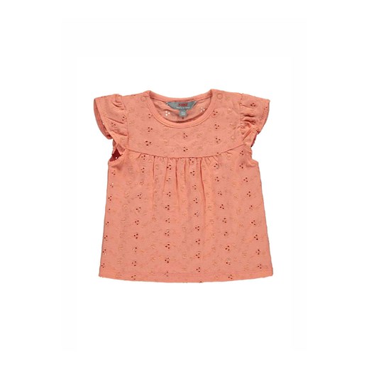 T-shirt dziewczęcy koralowy haftowany różowa ze sklepu 5.10.15 w kategorii Koszulki niemowlęce - zdjęcie 172002810