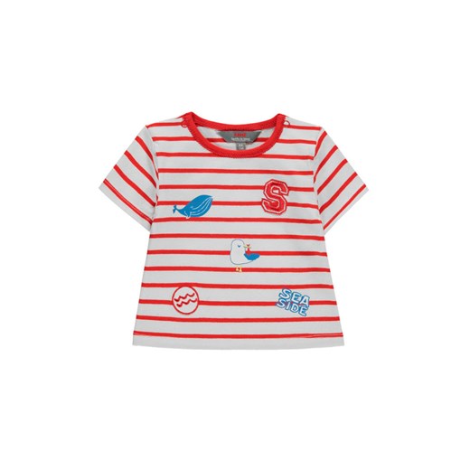 T-shirt niemowlęcy czerwono-biały paski ze sklepu 5.10.15 w kategorii Koszulki niemowlęce - zdjęcie 172002831