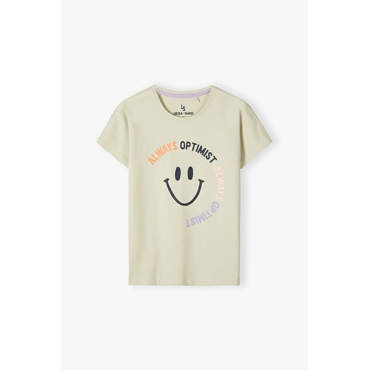 Bawełniany t-shirt dla dziewczynki 5.10.15. 170 5.10.15