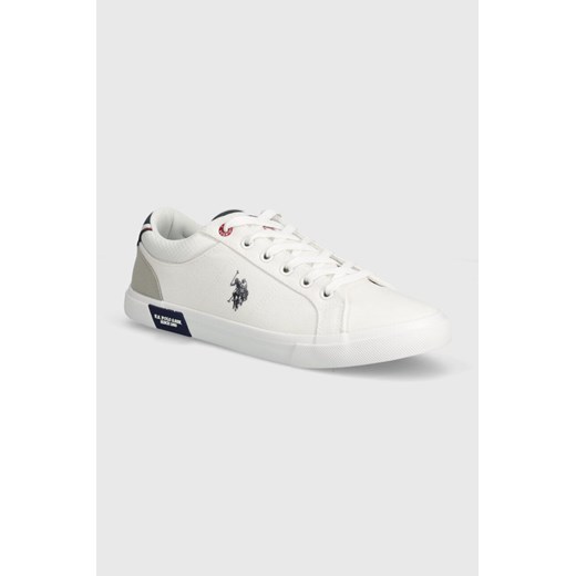 U.S. Polo Assn. sneakersy BASTER kolor biały BASTER001M 4TH2 ze sklepu ANSWEAR.com w kategorii Trampki męskie - zdjęcie 172003651