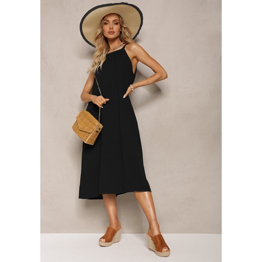 Czarna Sukienka Efike ze sklepu Renee odzież w kategorii Sukienki - zdjęcie 172004762