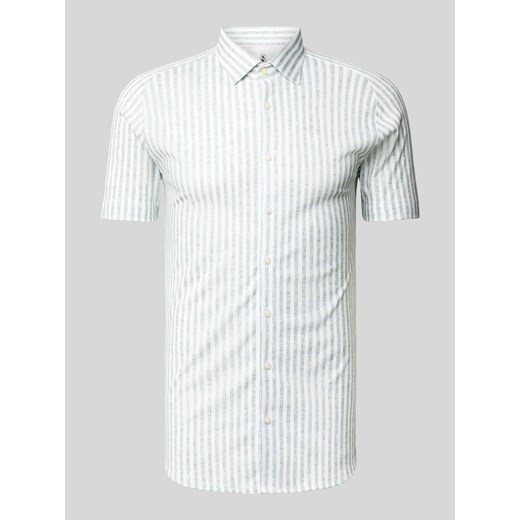 Koszula biznesowa o kroju slim fit z efektem melanżowym ze sklepu Peek&Cloppenburg  w kategorii Koszule męskie - zdjęcie 172005454