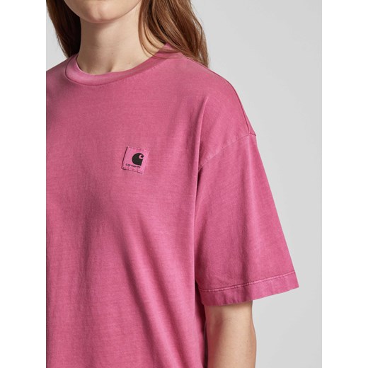 T-shirt o kroju oversized z naszywką z logo model ‘NELSON’ S Peek&Cloppenburg 