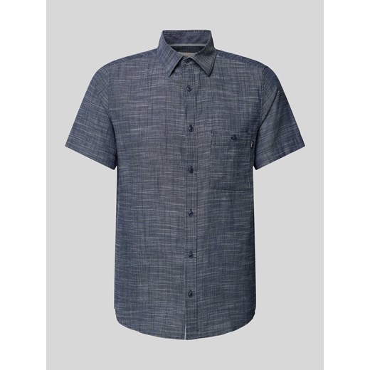 Koszula casualowa o kroju regular fit z fakturowanym wzorem ze sklepu Peek&Cloppenburg  w kategorii Koszule męskie - zdjęcie 172005933