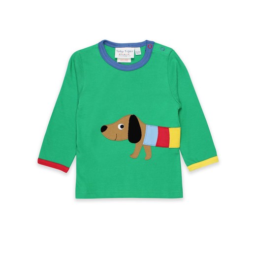 Toby Tiger Koszulka &quot;Multi Sausage Dog&quot; w kolorze zielonym Toby Tiger 98 okazyjna cena Limango Polska