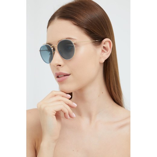 Ray-Ban okulary przeciwsłoneczne damskie kolor złoty 0RB3647N ze sklepu PRM w kategorii Okulary przeciwsłoneczne damskie - zdjęcie 172009011
