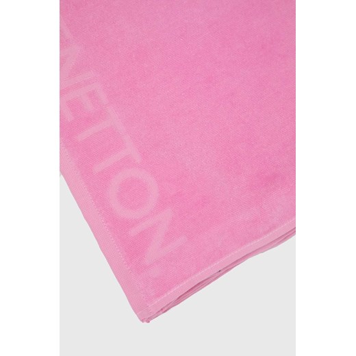 United Colors of Benetton ręcznik bawełniany kolor różowy United Colors Of Benetton One size ANSWEAR.com