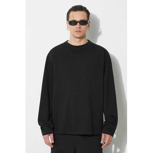 424 longsleeve bawełniany Alias T-Shirt L/S kolor czarny gładki FF4SMH03AP-JE341.999 ze sklepu PRM w kategorii T-shirty męskie - zdjęcie 172009583