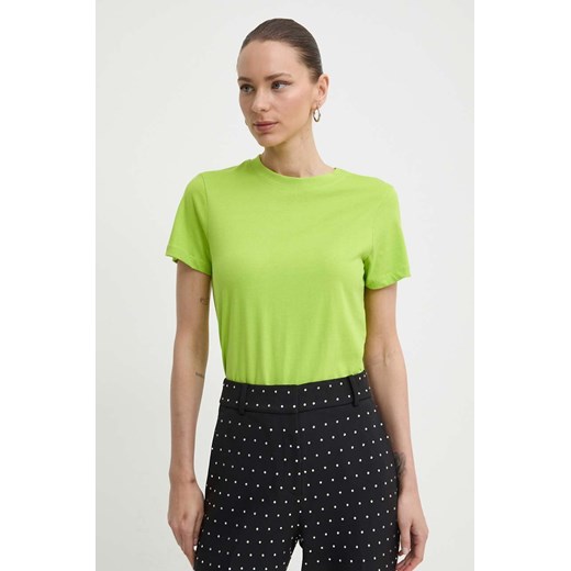 Silvian Heach t-shirt bawełniany damski kolor zielony ze sklepu ANSWEAR.com w kategorii Bluzki damskie - zdjęcie 172010680