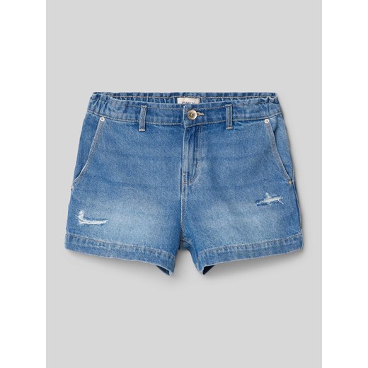 Szorty jeansowe z efektem znoszenia model ‘COMET’ ze sklepu Peek&Cloppenburg  w kategorii Spodenki dziewczęce - zdjęcie 172010723