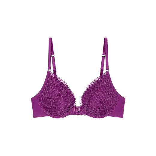 Triumph biustonosz push-up fioletowy Aura Spotlight T WHU 10216452, Kolor fioletowy, Rozmiar 75A, Triumph ze sklepu Intymna w kategorii Biustonosze - zdjęcie 172010854