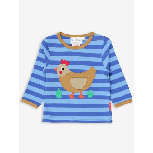 Toby Tiger Koszulka &quot;Clucky Chicken&quot; w kolorze błękitno-niebieskim ze sklepu Limango Polska w kategorii T-shirty chłopięce - zdjęcie 172019284