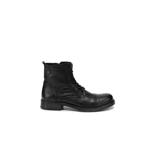 Jack&Jones Kozaki Russel Leather 12155999 Czarny ze sklepu MODIVO w kategorii Buty zimowe męskie - zdjęcie 172020142