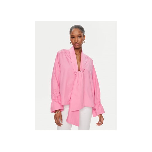 Pinko Bluzka Dedita Camicia 103460 A19U Różowy Oversize ze sklepu MODIVO w kategorii Bluzki damskie - zdjęcie 172020182
