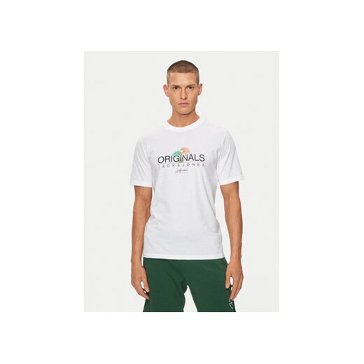 Jack&Jones T-Shirt Casey 12255238 Biały Standard Fit ze sklepu MODIVO w kategorii T-shirty męskie - zdjęcie 172020251